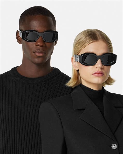 versace biggie sunglasses black|versace irregular biggie sunglasses.